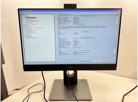 Dell OptiPlex 7460 All-in-One 23" Touch 1920x1080 FHD i5-8500 8GB 260GB UHD 630