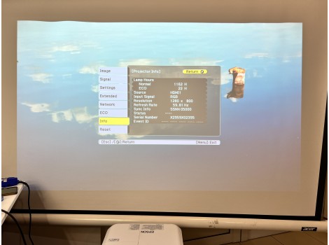 Epson EB-685Wi 1162часа клас А