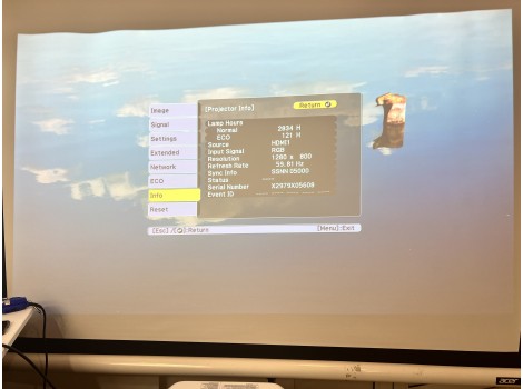 Epson EB-685Wi 2834часа клас А