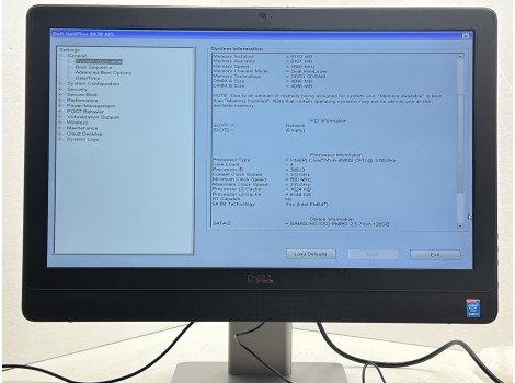 Dell OptiPlex 9030 All-in-One 23" 1920x1080 FHD i5-4590S 8GB 130GB HD Graphics 4600