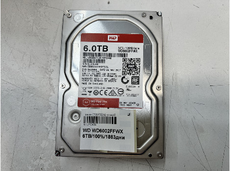WD WD6002FFWX-68TZ4N0 6TB HDD